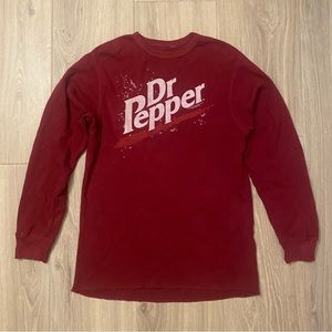 Dr. Pepper Thermal Red Long Sleeve Top
